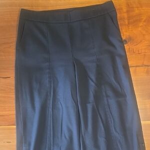 White House Black Market Black Cropped Wide Pants